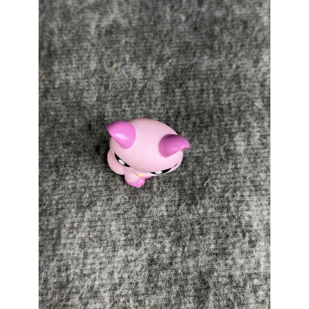 Littlest Pet Shop Pink Cat #1745 Figure Hasbro Yellow Eyes 2008 LPS Toy